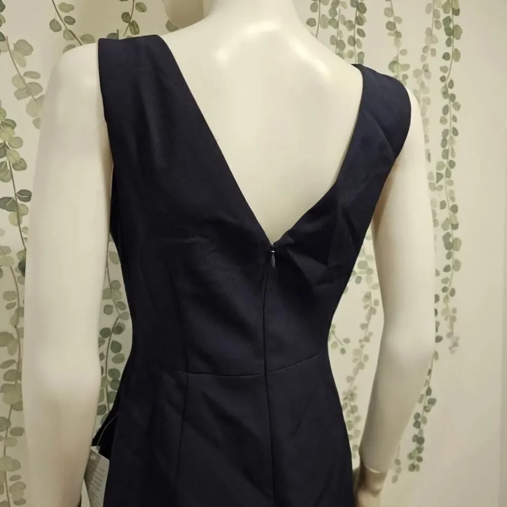 NWOT Eliza J Navy Blue Size 6 Maxi Dress